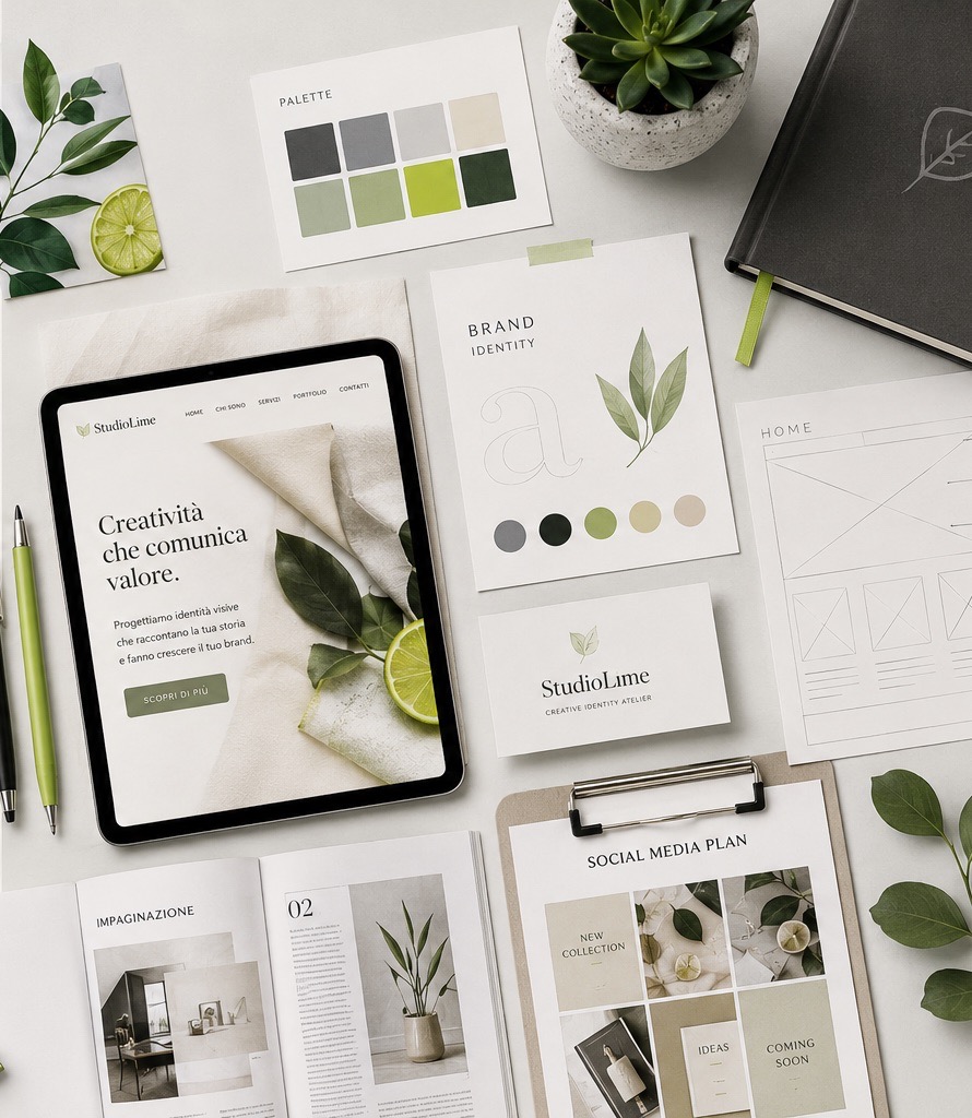 studiolime webdesign grafica aziendale comunicazione cosa fa un web design progettazione palette monza brianza biassono